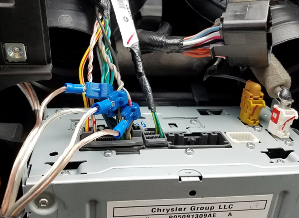 jeep jk audio control line converter install speaker wires