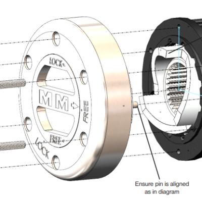 Mile Marker 449ss locking hub diagram