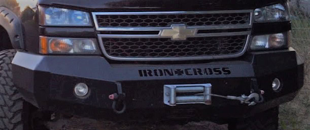 iron cross silverado duramax winch bumper