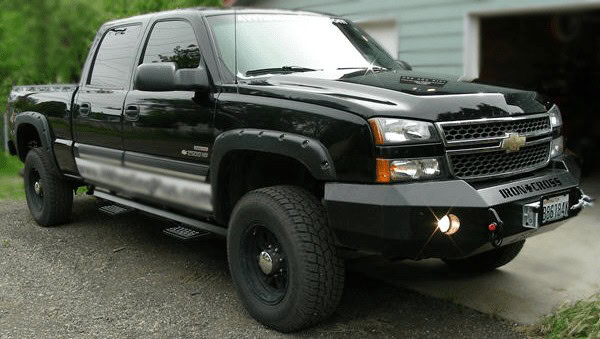 2005 Chevy Duramax ironcross bumpers winch