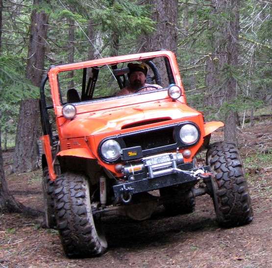FJ40 Orange Mile Marker Winch