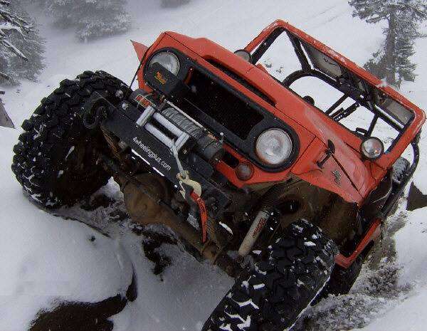 funny rocks fj40 snow